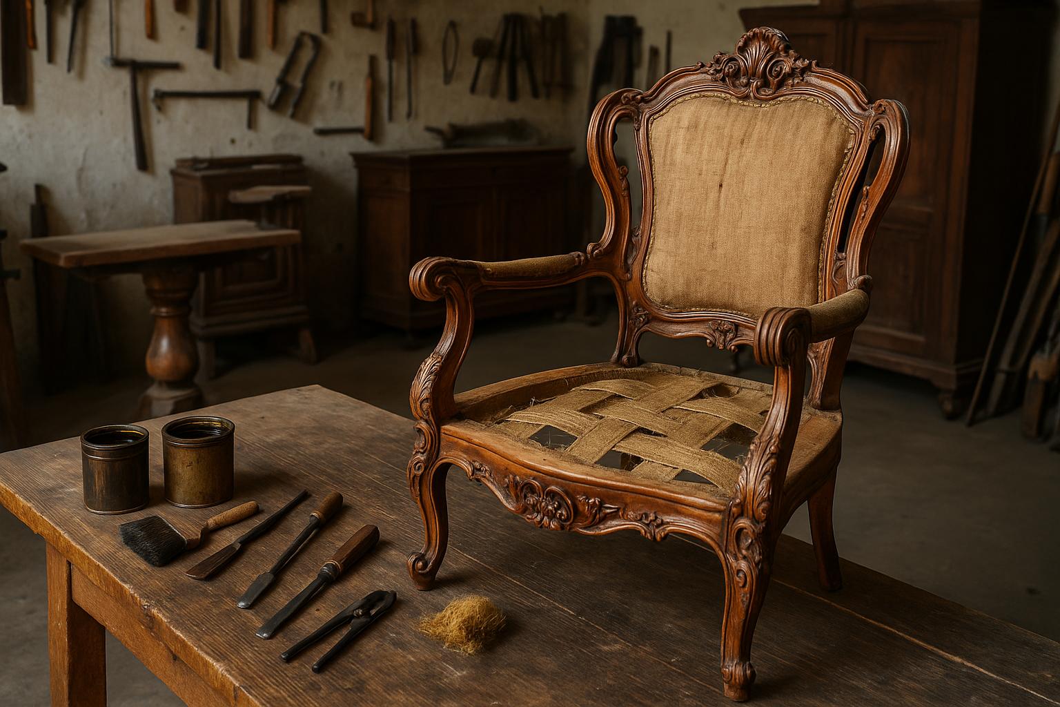 Restauración de muebles antiguos