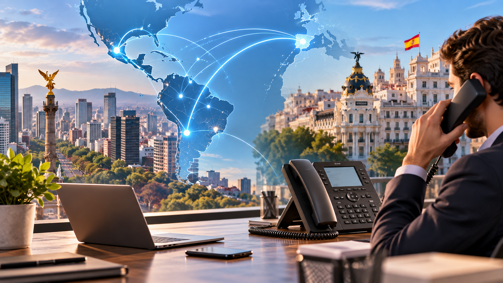 Cómo está cambiando la telefonía empresarial a ambos lados del Atlántico